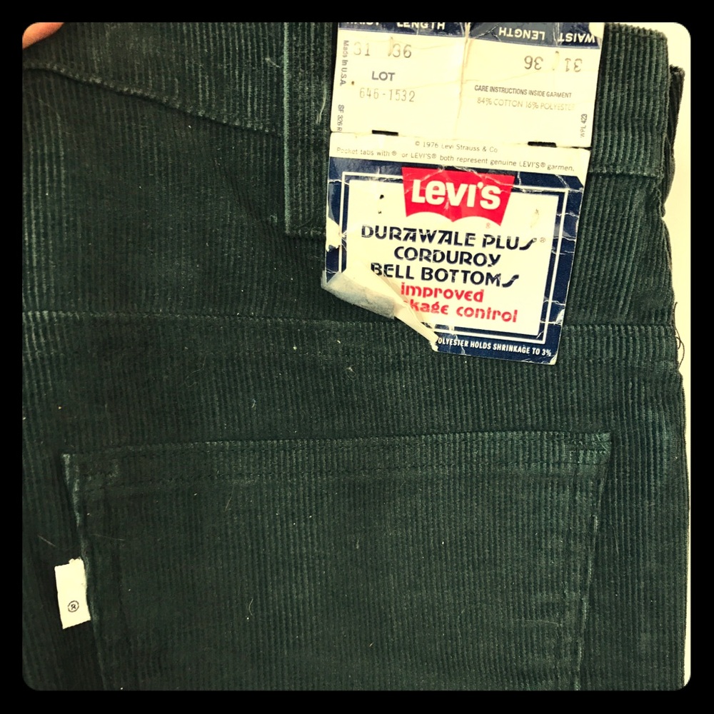 Vintage 1976 corduroy Levi’s 646